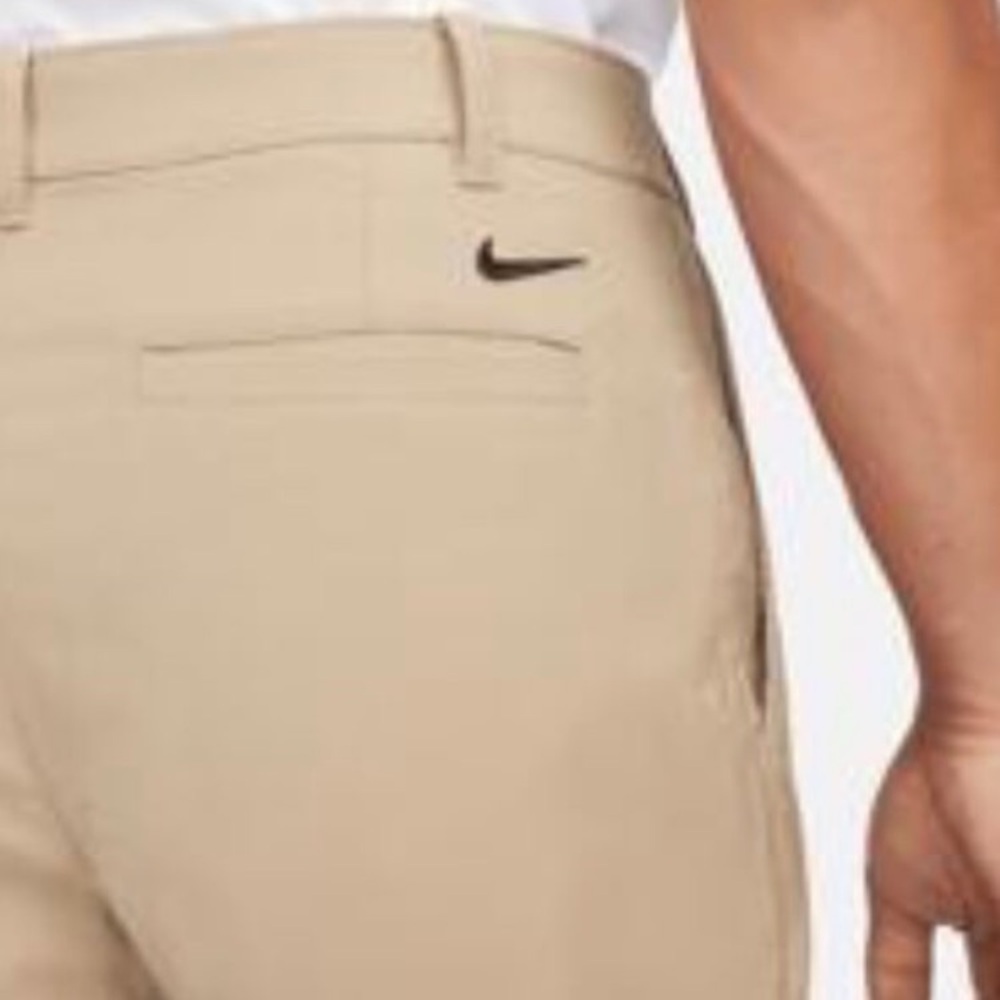NIKE GOLF Dry-Fit Men’s Khaki Straight Legs Flat Front Pants | 35/32